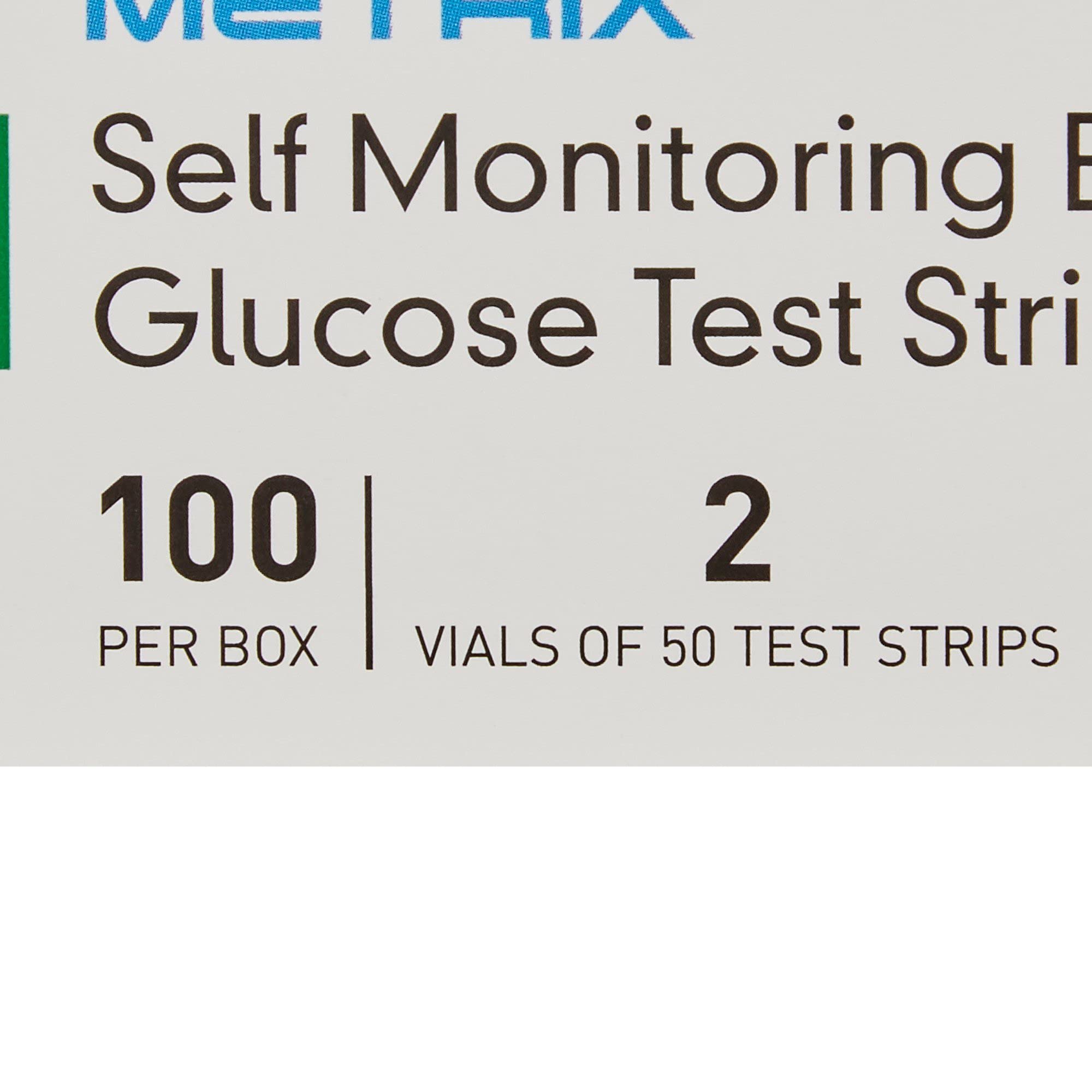 McKesson True METRIX Blood Glucose Test Strips for Diabetes [100 Strips] Self-Monitoring System
