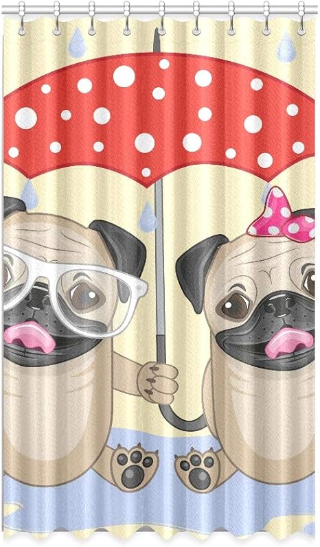 N\A Ventana del baño Cortinas Opacas Tarjeta de felicitación Animal