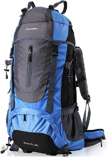 Amazon Co Jp Creeper リュック 防水 45l アルパインパック バックパック テント泊 縦走リュック 防災 リュック ザック ハイキング 宿泊 超軽量 オックスフォード アウトドア 大容量 多機能 キャンプ 防雨カバー 付き ブルー Yd 1 スポーツ アウトドア