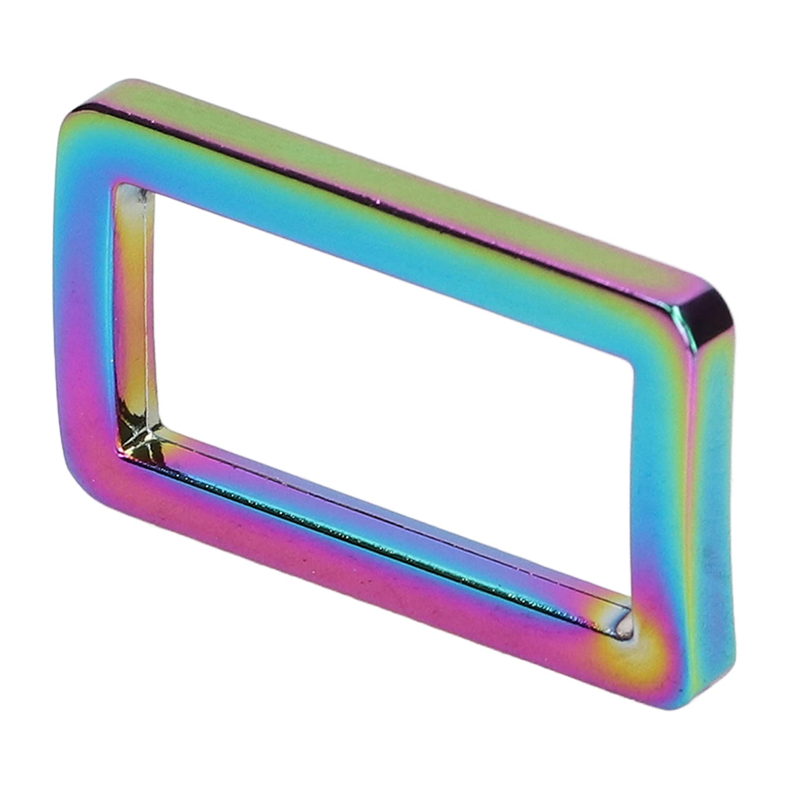 Tnfeeon 10Pcs Metal Rectangle Ring Buckle,Loop Rings Webbing Belts Buckle Strap Keeper Accessories for Belt Bags DIY Accessories Keychains Belts and Dog Leash(25mm)