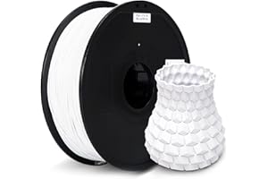Micro Center Inland PLA+ Filament 1.75mm - White 3D Printer Filament, PLA Pro Dimensional Accuracy +/- 0.03 mm - PLA Plus 1 kg Spool (2.2 lbs) – FDM/FFF Printers – Clog Free 3D Printing Filament