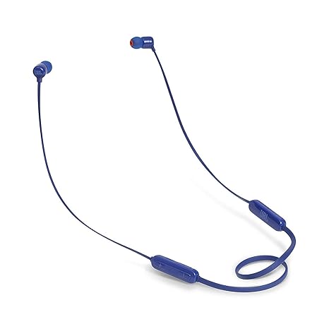 JBL Tune110BT In-Ear Bluetooth-Kopfhörer in Blau – Kabellose Ohrhörer mit integriertem Mikrofon – Musik Streaming bis zu 6 St