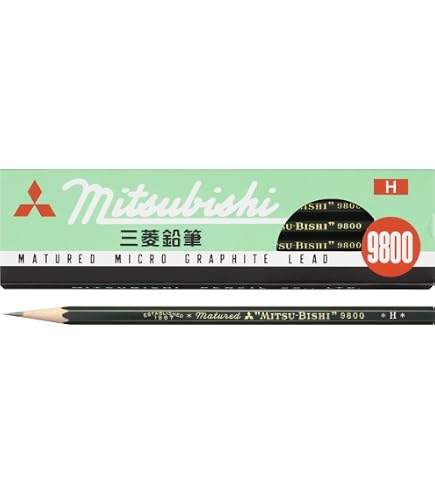 Amazon.com : Mitsubishi Pencil 9800 2H 1 Dozen K98002H : Arts
