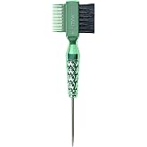 STYLE FACTOR EDGE BOOSTER&reg; Mini Hammer Brush Travel Size | Baby Hair Brush &amp; Double-Sided Edge Control Comb with Boar Bristles | Pintail for Precision Styling | Travel Brush for Edges &amp; Baby Hair