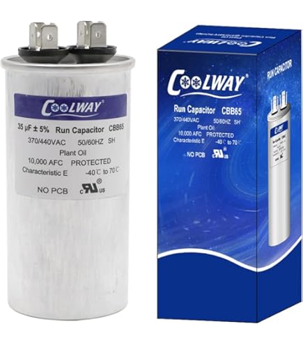 4TWR5036G1000CA 35/7.5 MFD x 440 VAC Round Dual Capacitor