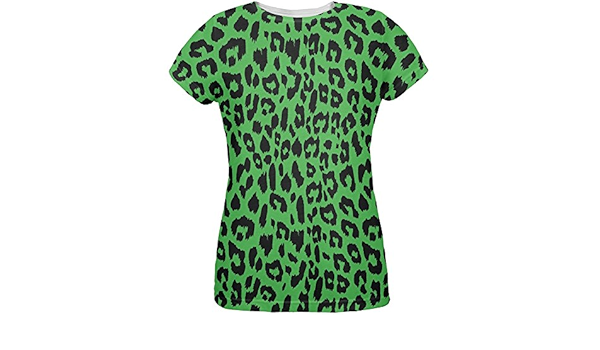 green leopard print blouse