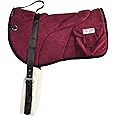 Harrison Howard Ergonomically Designed Correct Bareback Pad with Side Pockets Extra Thick Center for Maximum Support Anti-Slip Bareback Pad Comes with Matching Girth