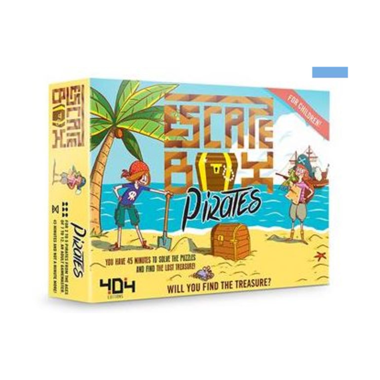 Asmodee 404 Games | Escape Box: Pirates | Board Game | Ages 8-12 | 2-5 Players | 45 Min Playtime