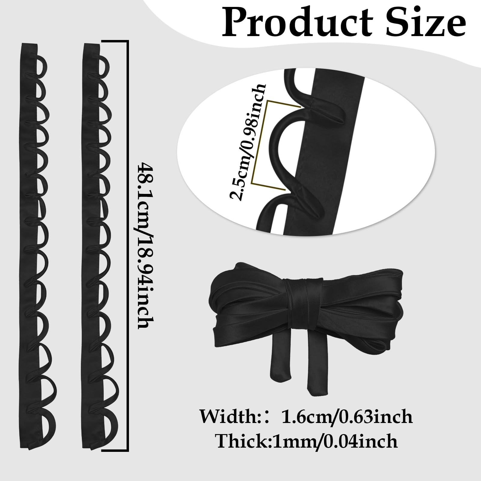 Adjustable Fit Satin Corset Back Kit Women's Wedding Dress Corset Kit Loops Fit Lace up for Prom Form Dress