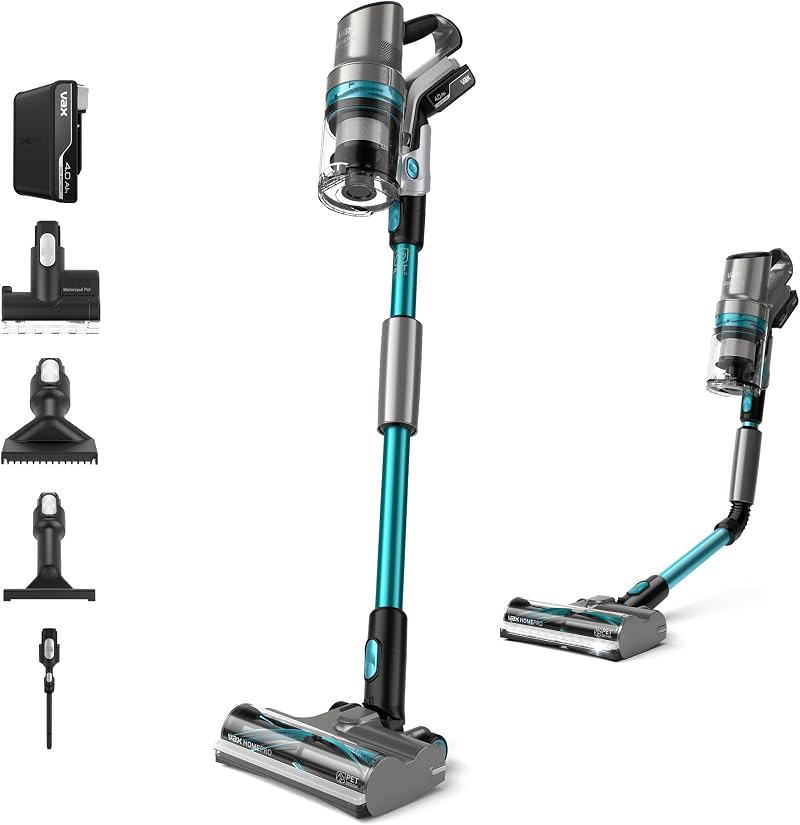 Vax HomePro Pet-Design Cordless Vacuum Cleaner 45 Min Run Time Graphite/Teal