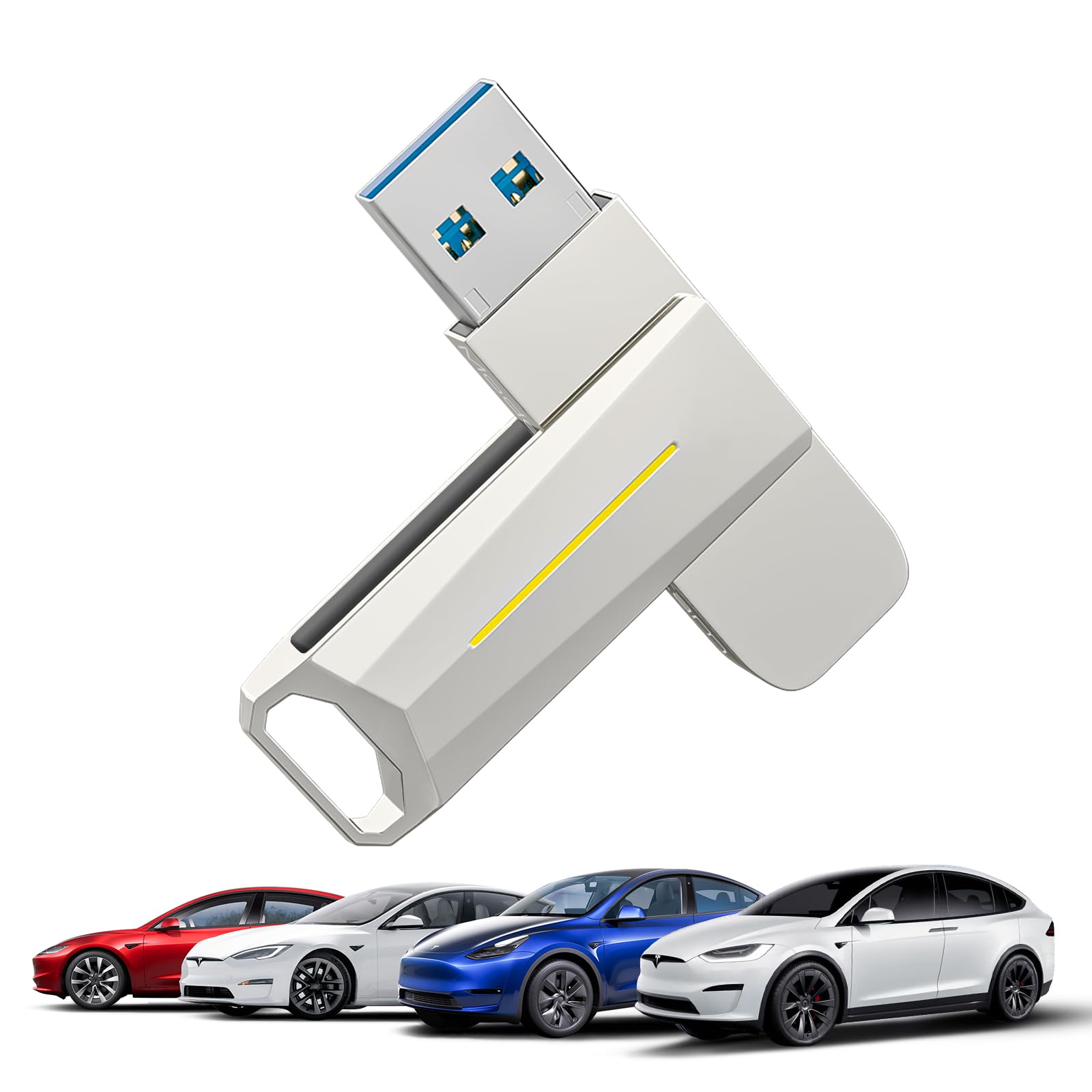 Photo 1 of SUMK 3.2 USB Flash Drive for Tesla Model 3/Y/S/X, [Universal Model] 128GB, 200MB/S Memory Stick Compatible for Car Audio System & Dashcam Sentry Mode, Laptop, Tablet, Smart TV and Gaming Console