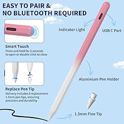 iPad Pencil for 9th & 10th Generation, Fast Charge