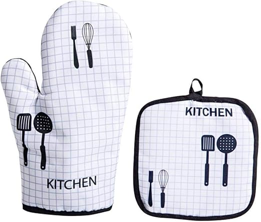 NFRADFM Ofenhandschuh und Topflappen Küche Hitzebeständiger Mitten