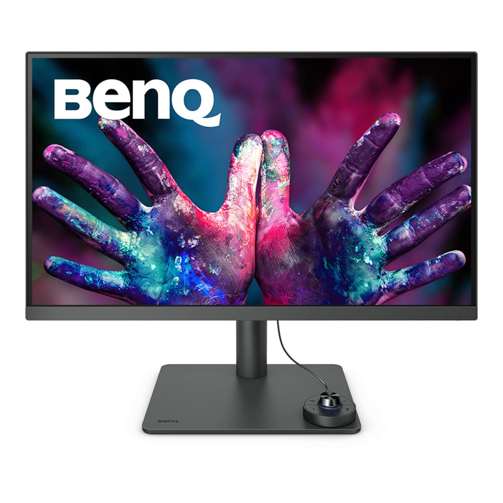 BenQ PD2705U Monitor 27 Pollici 4K per Designer, IPS, Tecnologia AQCOLOR, 99% sRGB, 99% Rec. 709, Delta E ≤ 3, Calibrazione in Fabbrica, Uniformità, 65W USB-C, HDMI, DP, KVM, Compatibile con MacBook