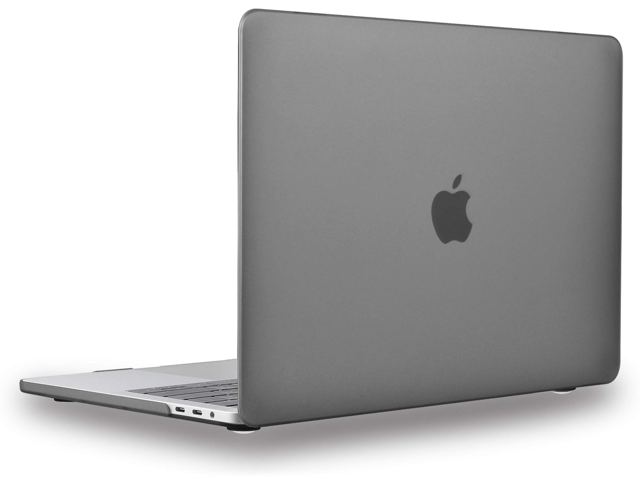 UESWILL Compatible with MacBook Pro 15 inch Case 2019 2018 2017 2016 Model A1990 A1707, Smooth Matte Hard Case for MacBook Pro 15 inch with Touch Bar & USB-C + Microfibre Cleaning Cloth, Gray