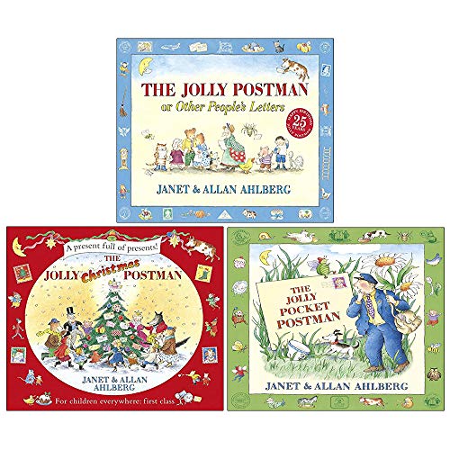 The Jolly Pocket Postman, The Jolly Christmas Postman & The Jolly Postman By Allan Ahlberg and Janet Ahlberg 3 Books Collection Set