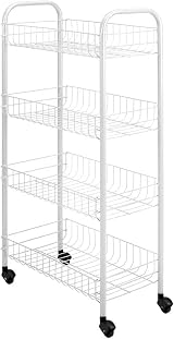 Metaltex 340634014 Multi-Purpose Trolley 4 Tiers 41x23x84 cm Pisa view 1