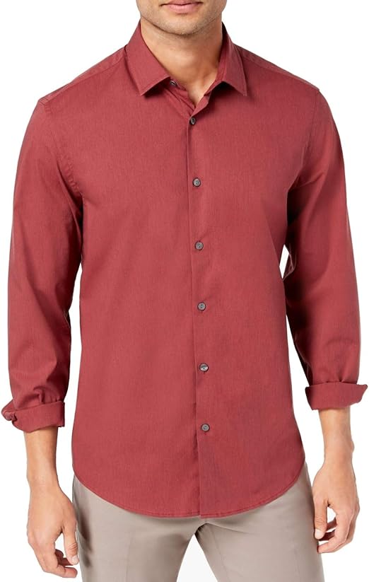 stretch button up shirt mens
