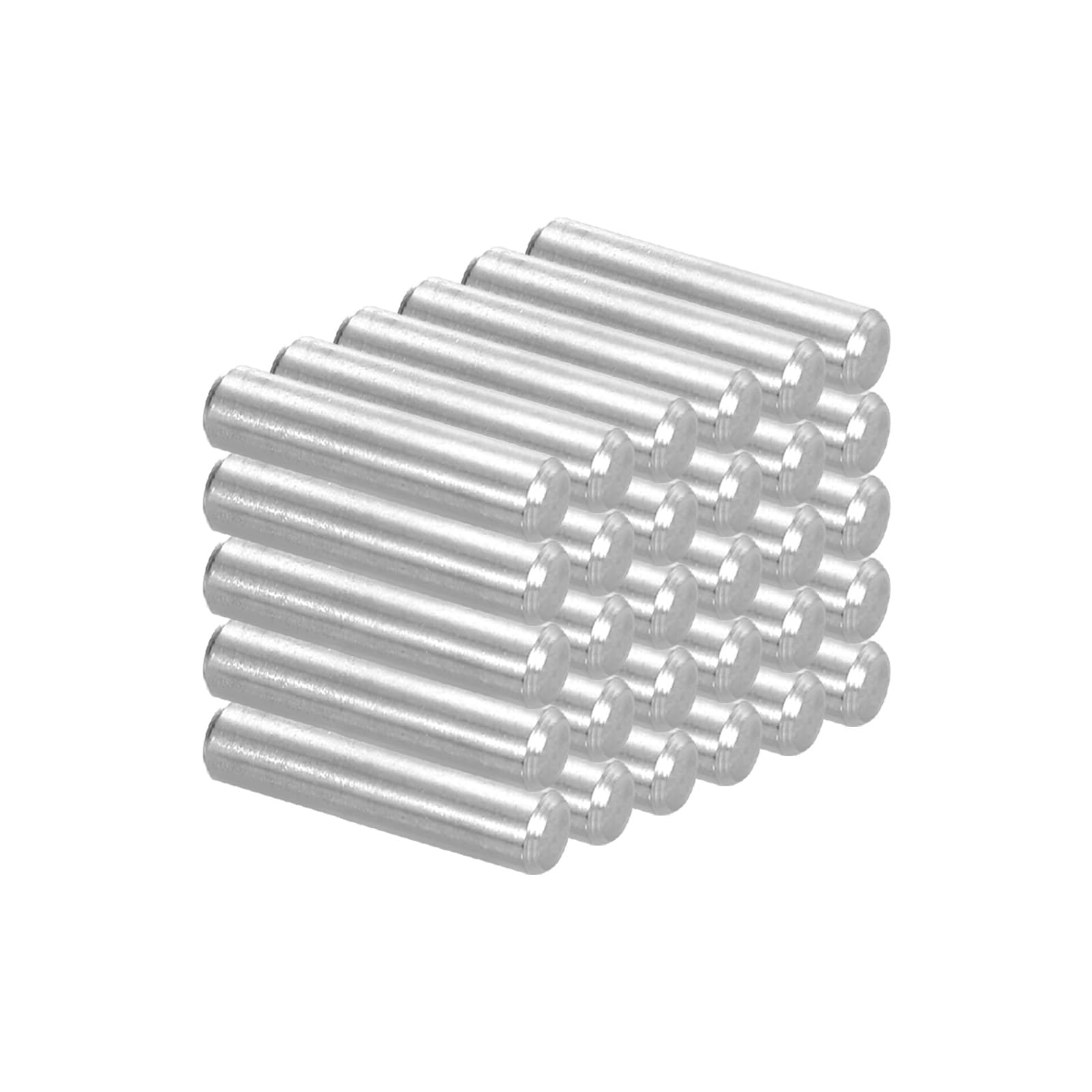 PATIKIL 30 Pcs 304 Stainless Steel Dowel Pins 5x20 mm (3/16" Dia) Metal Shelf Pegs