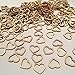 FOLWEP Hollow Mini Wooden Hearts, Vintage Crafts Decor Confetti, Rustic Wedding Table Scatter Decoration, 200pcs