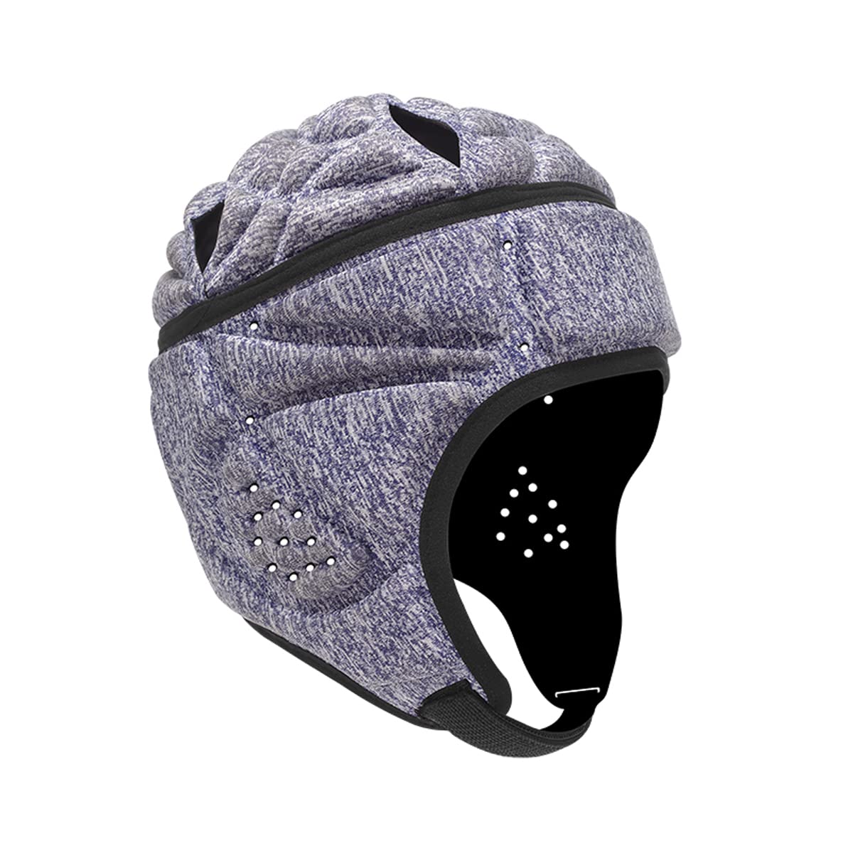 Rugby Headgear Protector Padded Protective Headguard Goalie Head Fall Protection Purple