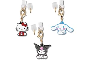 Sonix x Sanrio Dust Plugs - USB C + Lightning Compatible - Sanrio Silicone Character Charging Port Charms (3 Pack) - Hello Ki