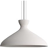 Golden Lighting Aethera 22" LED Pendant in White Sandstone Cement