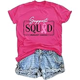 Breast Cancer Shirts for Women Pink Ribbon Breast Cancer Awareness T-Shirt Cancer Care Gifts Cancer Survivor Tee Tops