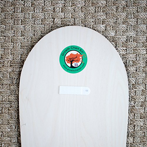 Growth Chart Art | Wooden Snowboard Height Chart for Kids, Boys, Girls for Measuring Height of Kids, Nursery Wall Decor | Baby Snowboard | Traditional Wood