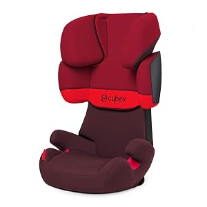Cybex Solution X - Silla de coche grupo 2/3 (15-36 kg), Desde los 3 hasta los 12 años aprox., Sin Isofix, Rojo (Rumba Red)