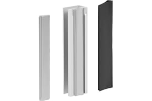 MZCVRIRU 3" Shower Door Magnet Latch Replacement with Metal Strike and Magnet for 1/8", 5/32", 1/4", and 3/16" Thick Swing Glass Shower Doors