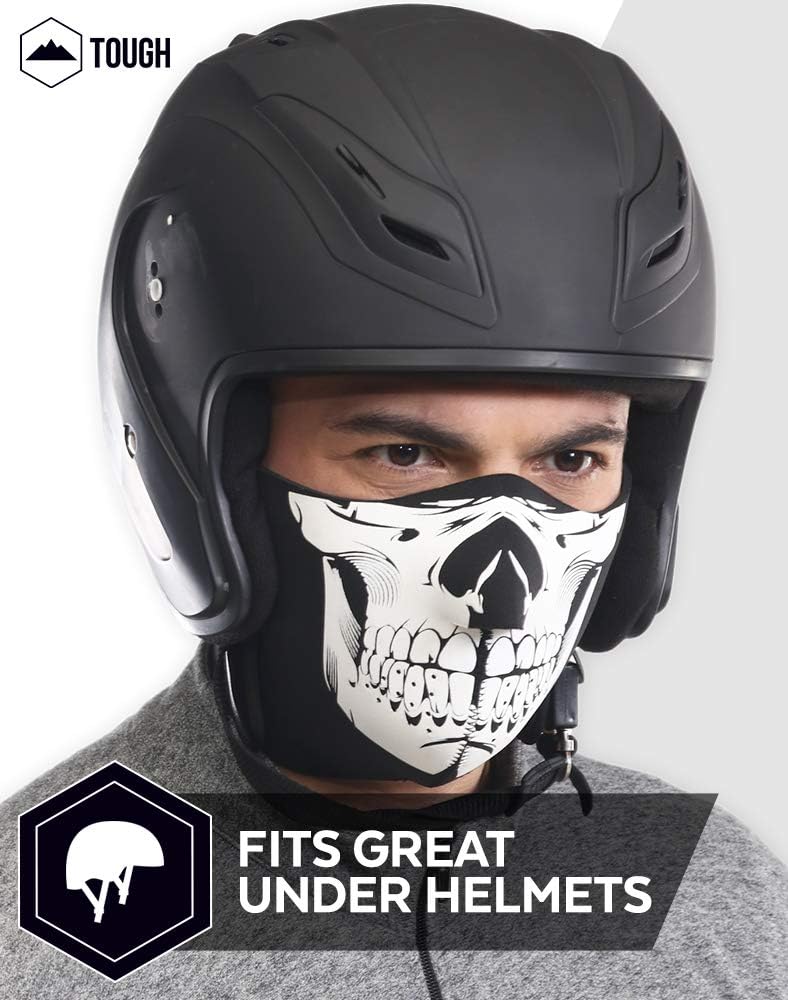 Half Face Balaclava Ski Mask for Cold Weather - Men's Winter Mouth Cover for Motorcycle Riding, Skiing, Snowboarding, Running: Automotive