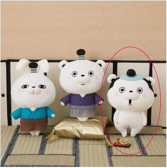 Amazon ヨッシースタンプ Yosistamp 侍 ちょんまげスタイルぬいぐるみ 約17cm まげくまさん ぬいぐるみ おもちゃ