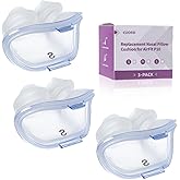 3 Packs Replacement Nasal Pillow Cushion for ResMed AirFit P10, Compatible with Original Airfit P10 Frame, Replacement Silicone CPAP Supplies, Reliable Seal & Lighter Weight, Small
