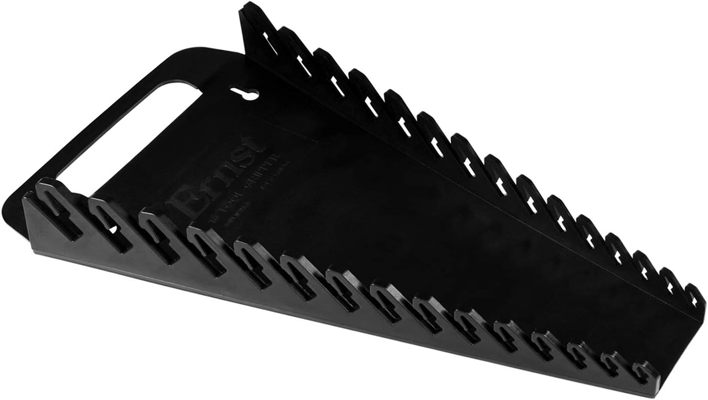 Ernst Manufacturing Gripper Wrench Organizer, 15 Tool, Black - Tool Trays - 