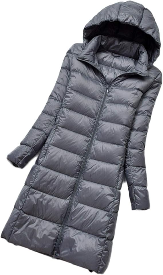 Amazon ポーチ付き コンパクトに収納 超軽量 ダウンジャケット ダウンコート あったか 防寒 保温 軽量 ホワイトダックダウン レディース 軽量 薄手 ロング丈 ダウンコート 大きいサイズ 無地 インナーダウン ダウン コート 秋冬 コート ジャケット 通販
