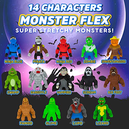 Monster Flex Stretchy Toys For Boys and Girls 14 Unique Spooky