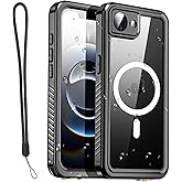 AICase for iPhone 16e Case Waterproof Clear with MagSafe Snowproof,Dustproof and Shockproof,IP68 Certified Real 360 Full Body Protection Water Proof Underwater Cover for iPhone 16e 6.1" 2025