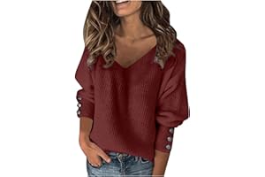YUTANRAL Womens Fashion Sweaters Long Sleeve Lightweight Knit Sweaters Pullover Dressy Casual Loose Oversized Jumper Tops