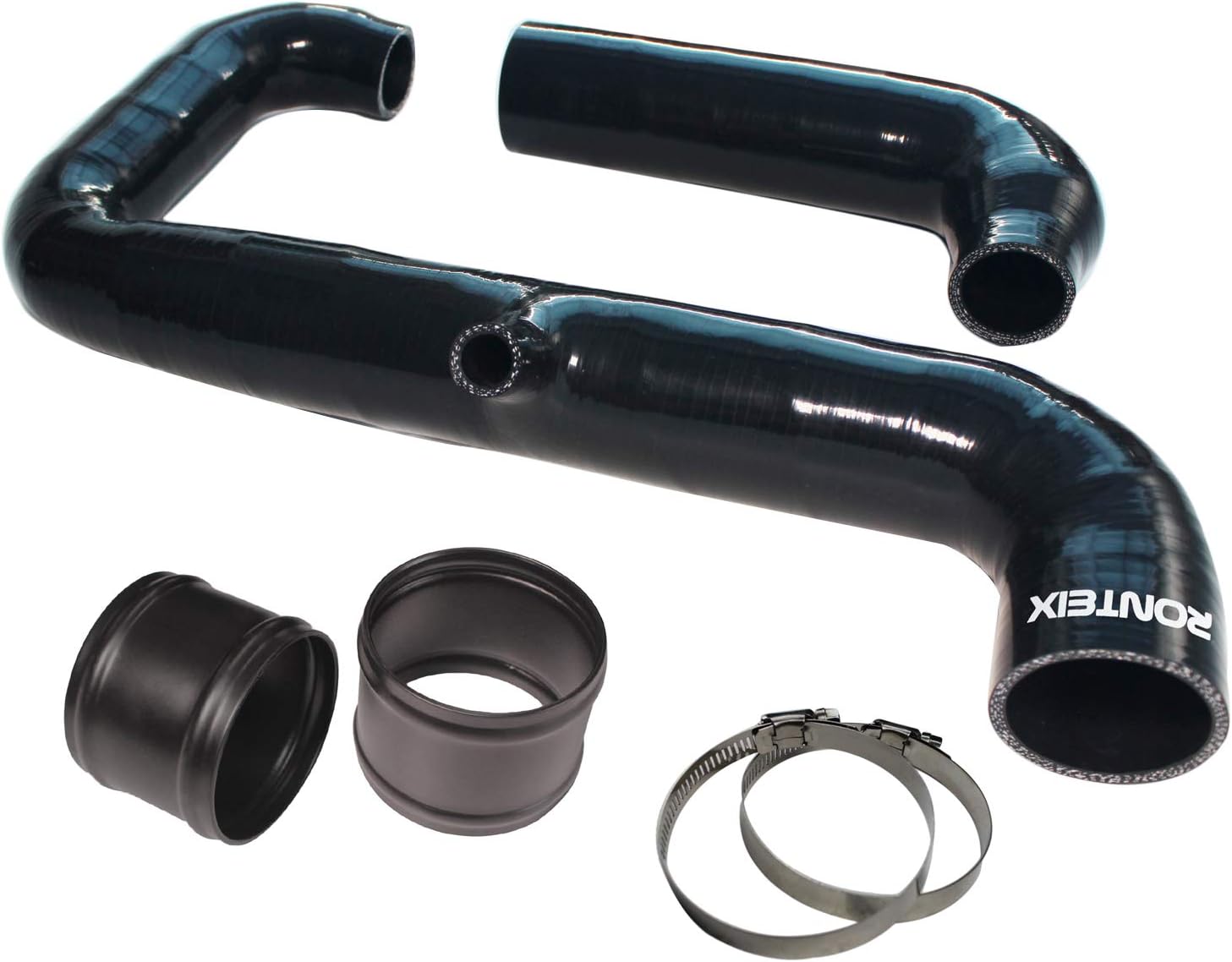 RONTEIX Silicone Wire Reinforced Cold Air Intake Inlet Pipes Hose Kit,compatible with BMW N54 335I & 135I(E9X,E8X),Aftermarket Turbos,2" Turbo inlet flange
