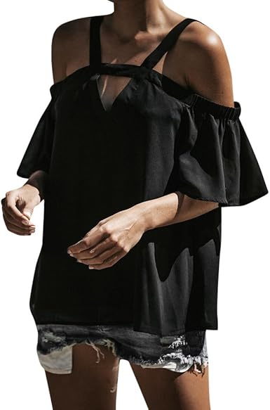 halter neck ruffle top