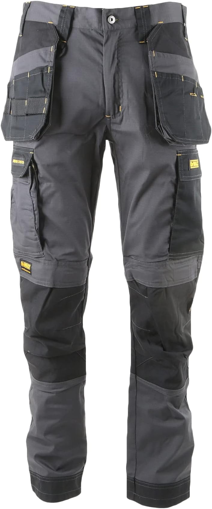 DEWALT Men’s Fairhaven Pro-Stretch Slim Fit Work Trousers Grey W34 L33