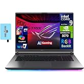 ASUS ROG Strix G18 AI Gaming Laptop 18" 2.5K Nebula Display (Intel Ultra 9-275HX, GeForce RTX 5070 8GB, 64GB DDR5, 2TB PCIe SSD, RGB KB, Thunderbolt 4, Win 11 Pro) w/DKZ USB Port Expander