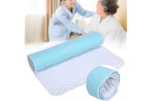 TMISHION Absorbent Bed Pad, 5 Layers Reusable Washable Breathable Urine Incontinent Mat Nursing Pad Elder Mat Bed Wetting Sheet Mattress Protector for Elder Baby Children Adults(L)