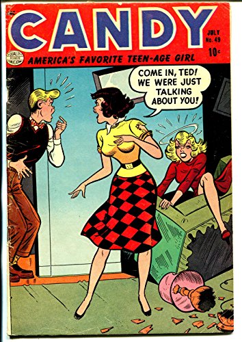 Candy #49 1954-quality-spicy good girl art-girl fight cover-vg