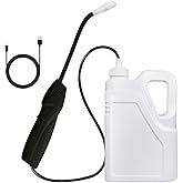 Electric Spray Bottle 0.5 Gallon with Flexible Wand, Watering Spray Wand Rechargeable Portable Garden Sprayer with 2M Hose Multi-Purpose Plant Mister 2L Sprayer for Plant Watering Car Washing