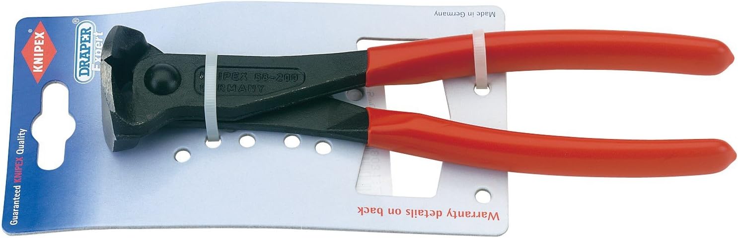 Knipex 80313 200mm End Cutting Nippers, Red, 200 mm - Image 3