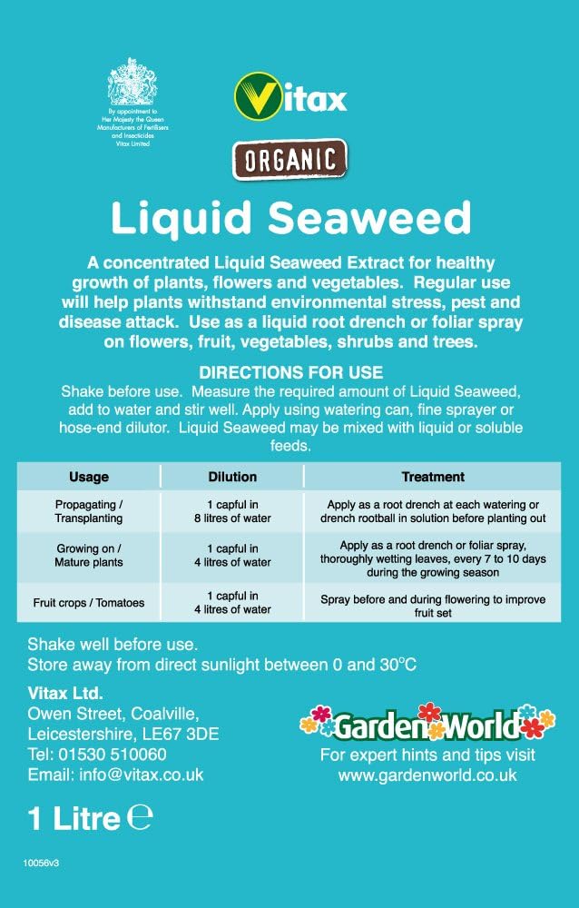 Vitax Organic Liquid Seaweed, Concentrated, Bigger Crops, Healthier Plants - Image 3