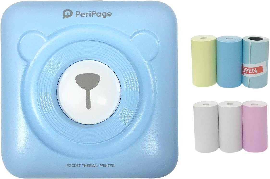 Portable Mini Bluetooth Photo Printer, Small Wireless Printers for Home Use, Label Sticker