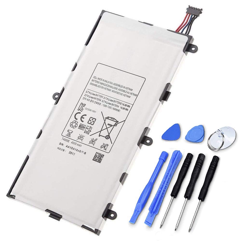 XITAIAN 3.7V 14.80Wh T4000E Replacement Battery for Samsung Galaxy Tab 3 7.0 SM-T210R T210 T211 T217 T4000E kids T2105 T2105 P3200 1588-7285 With Tools